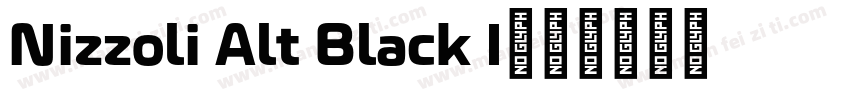 Nizzoli Alt Black I字体转换